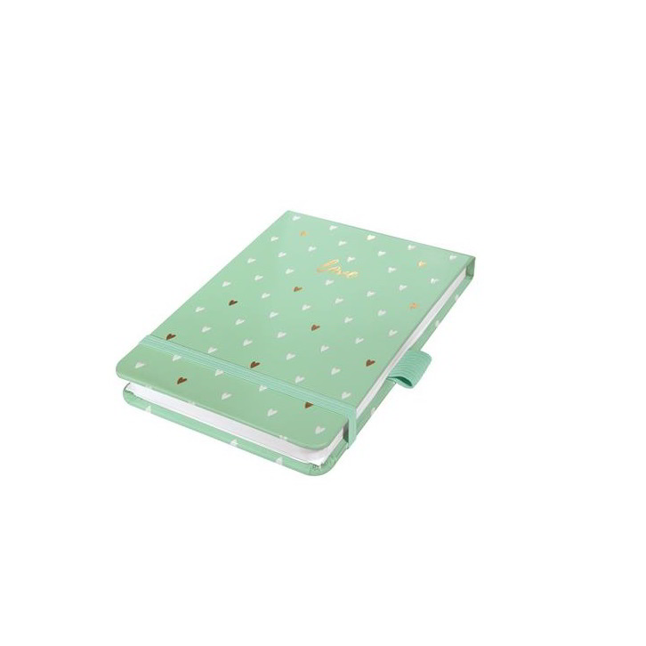 Siegel Jolie Mint Love 79 lapos 110x79mm pontrácsos jegyzetfüzet - Mintás (JN396)