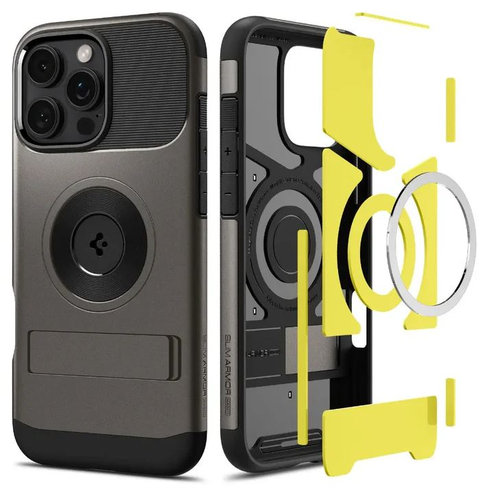 Spigen Slim Armor MagFit iPhone 16 Pro Max tok sötétszürke (ACS08033) (ACS08033)