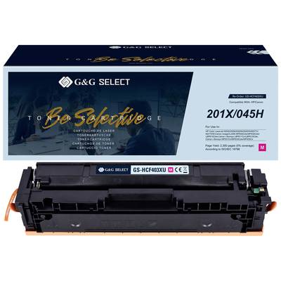 Съвместима тонер касета G&G за Canon 201X 045H CF403X/Cartridge, магента