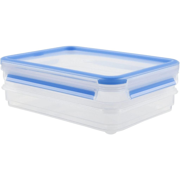 Tefal K30288 enhed til madopbevaring Rektangulær Kasse 0,6 L Blå, Transparent 2 stk