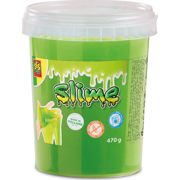 SES Creative - Slime Neon Groen – Slijm Speelgoed - Spelen met slijm – Glutenvrije slijm – veilig voor kinderen – 470 g