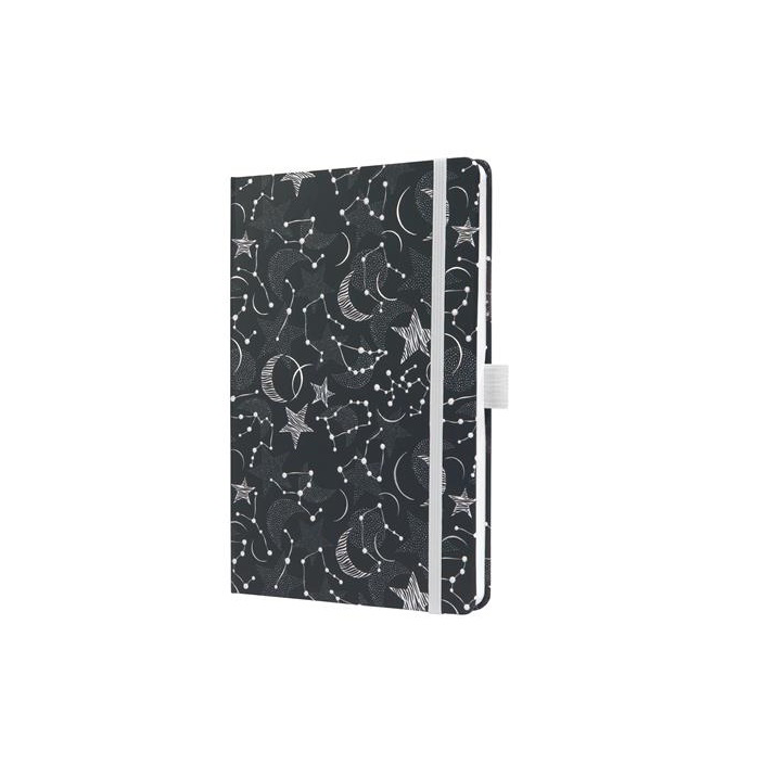 Siegel Jolie Cosmic Fantasy Black 87 lapos 135x203mm vonalas jegyzetfüzet - Mintás (JN349)