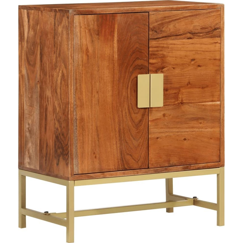 tömör akácfa tálalószekrény 60 x 35 x 75 cm (351712)