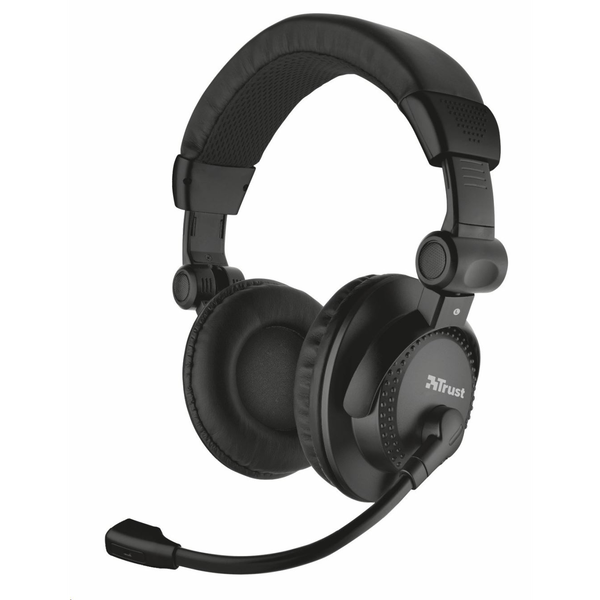 Trust Como mikrofonos fejhallgató fekete (21658)