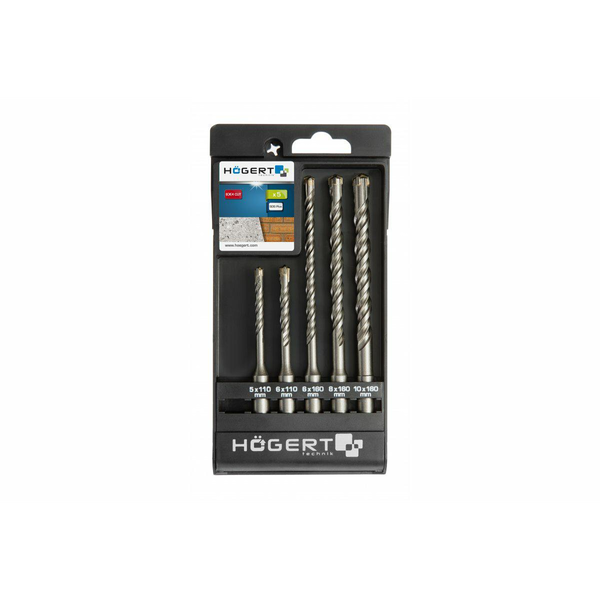 HOGERT SDS+ DRILL SET 5 pcs.