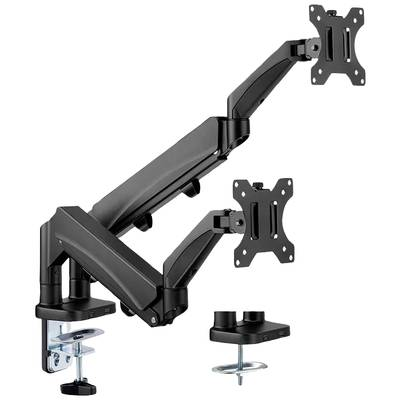 Value 2 részes Monitor asztali tartó 43,2 cm (17) - 81,3 cm (32) Fekete Forgatható, Állítható magasságú (17991183) (17991183)