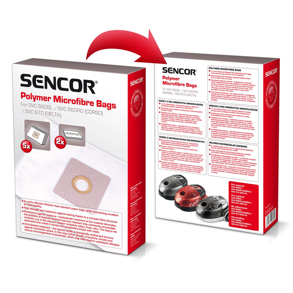 SENCOR Sáčky do vysavačů SVC660/670 5 ks