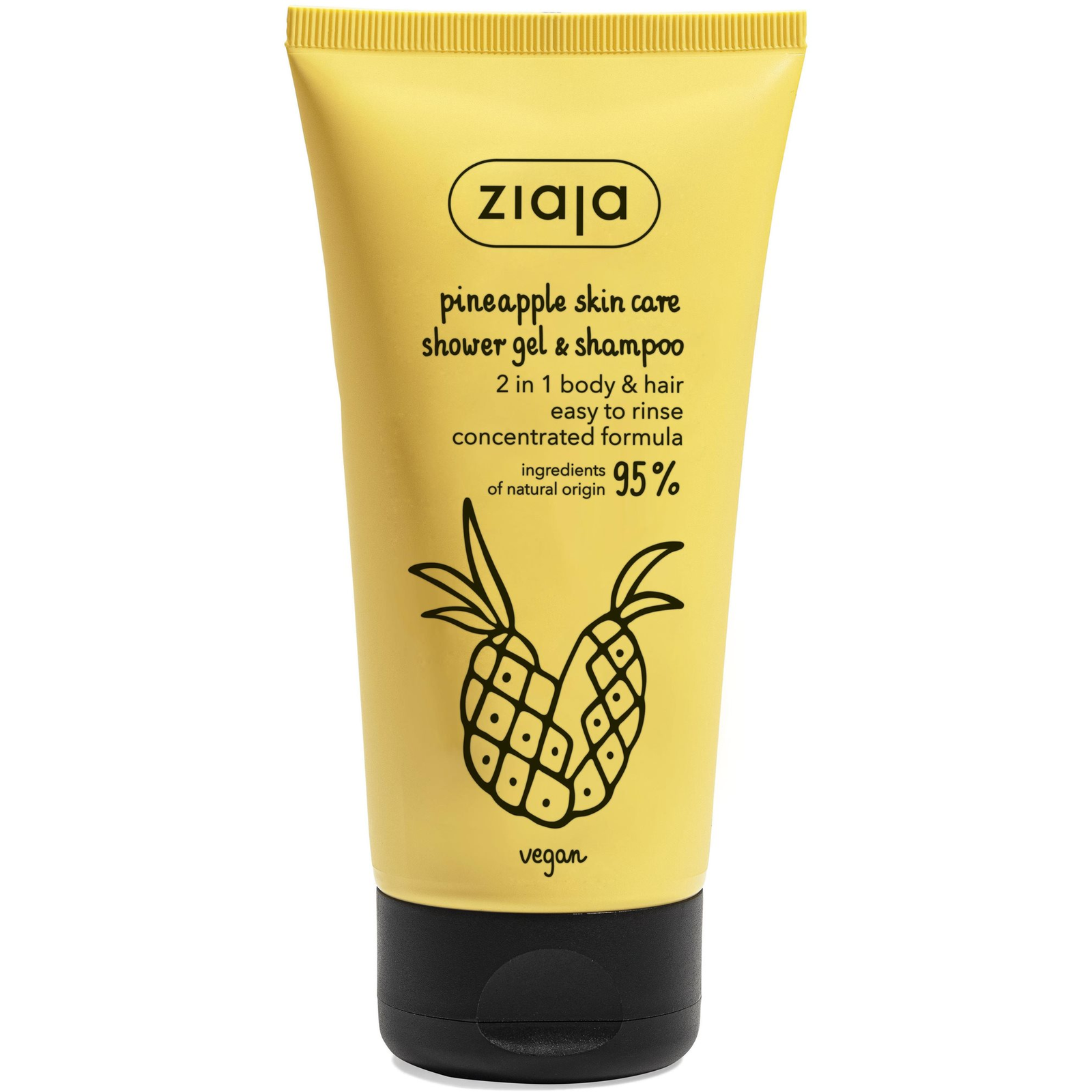 ZIAJA Ananász Energizáló tusfürdő és sampon 2 az 1-ben 160 ml (5901887051886)