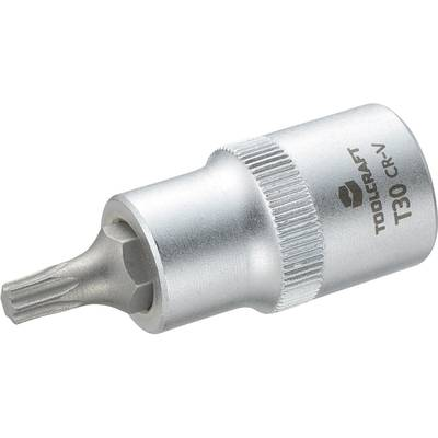 Dugókulcs betét 12,5 mm (1/2), T-profillal T30, hossz: 55 mm, TOOLCRAFT (816165)