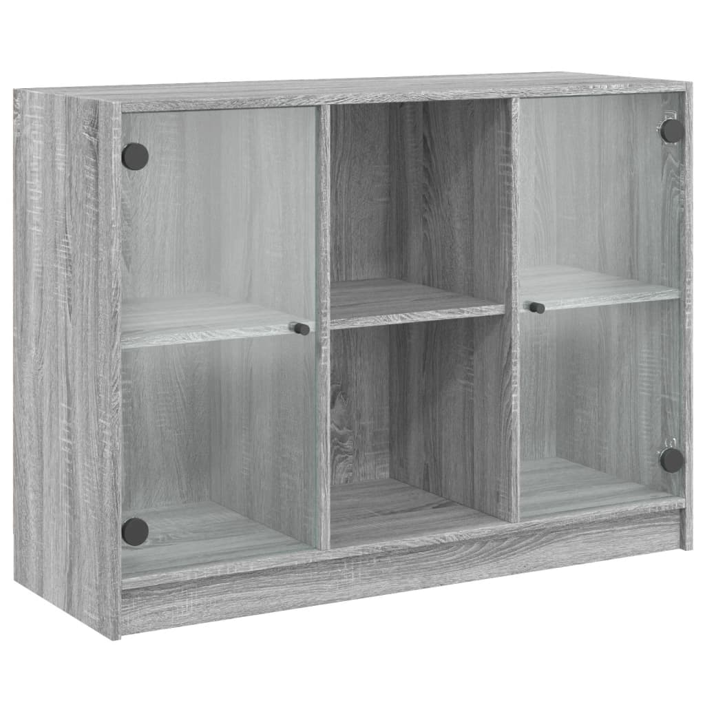 szürke sonoma színű szerelt fa tálalószekrény 102x37x75,5 cm (3295876)