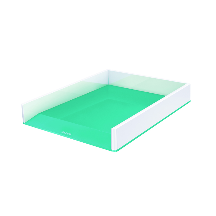 Leitz Wow műanyag Irattálca kettős színhatású - Jégkék/Fehér (53611051)