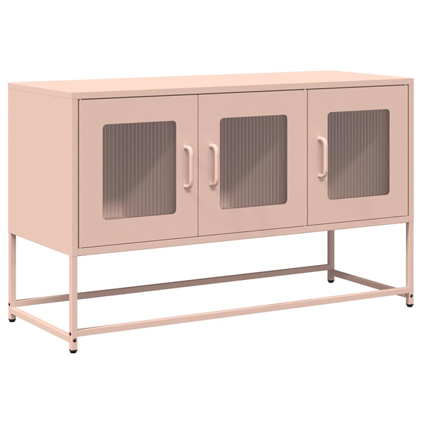 Mueble Para Tv Acero Laminado En Frío Rosa 100,5x39x60,5 Cm Vidaxl