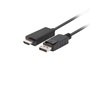 Lanberg CA-DPHD-11CC-0010-BK DisplayPort 1.1 - HDMI 1.4 Kábel 1m - Fekete