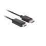 Lanberg CA-DPHD-11CC-0010-BK DisplayPort 1.1 - HDMI 1.4 Kábel 1m - Fekete