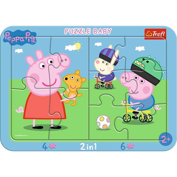 Peppa Pig Happy Puzzle (cu imagine) fierăstrău 10 buc. Desene animate