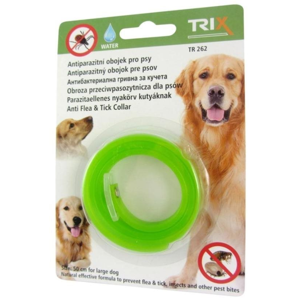 TRIXLINE anti-parasitic collar for dogs against ticks, mix of colours, 50 cm