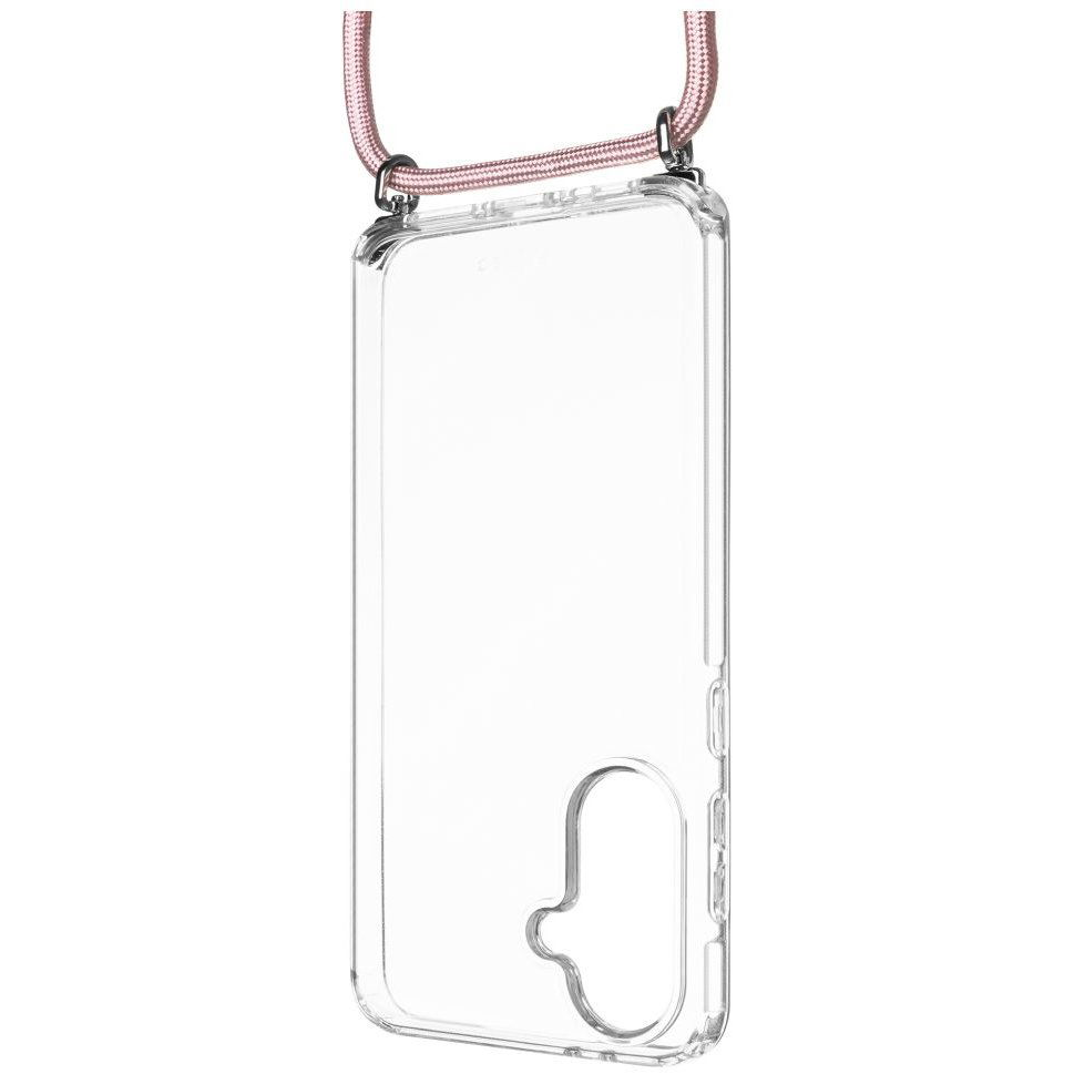 FIXED Pure Neck AntiUV Samsung Galaxy A36 5G/A56 5G tok levehető rózsaszín nyakpánttal (FIXPUN2-1502-PI)