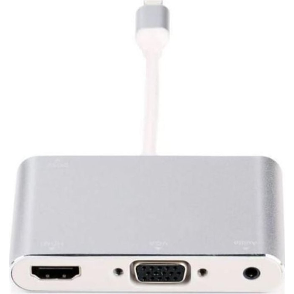 HUB USB MicroConnect Microconnect LIGHT-HUB4 huby i koncentratory Lightning 480 Mbit/s Srebrny