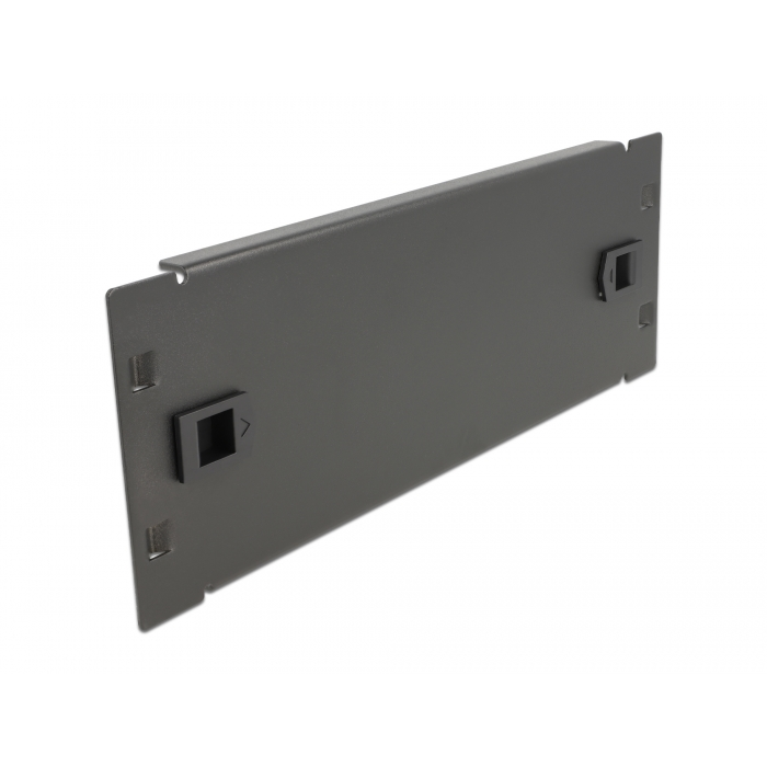 Delock 10 hálózati cabinet zárt fedéllel eszközmentes 2U fekete (66578) (66578)