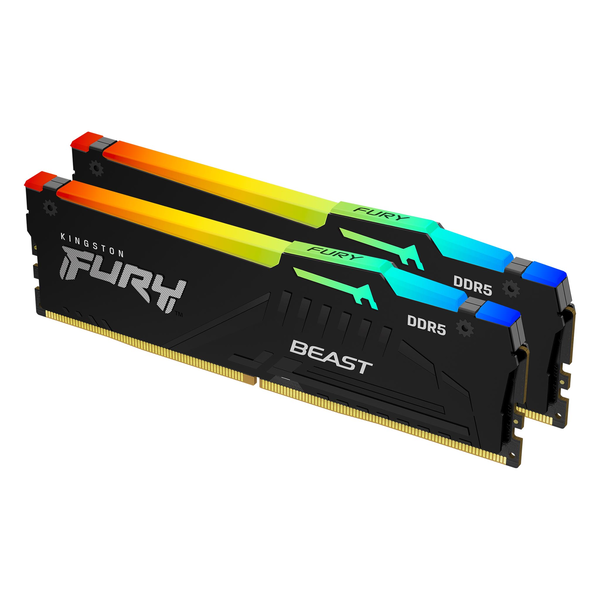Paměť Kingston Fury Beast RGB, DDR5, 64 GB, 6000MHz, CL30