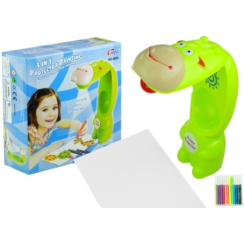 Zsiráf Projektor + Jegyzetfüzet + Vizes Tollak (715)