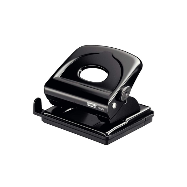 Taladrador Rapid Fmc25 Metalico Color Negro Capacidad 25 Hojas