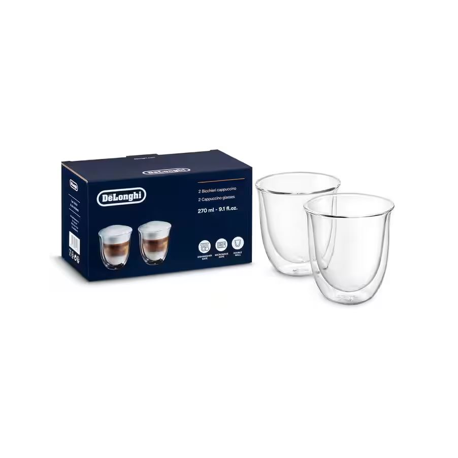 DeLonghi 5513284161 Cappuccino pohár 270ml (2 db) (DLSC311) (5513284161)