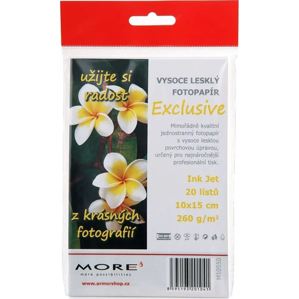 Armor ARMOR MORE Papier fotograficzny Exclusive 260g,10x15 / glossy,20 ark., photo 10x15cm