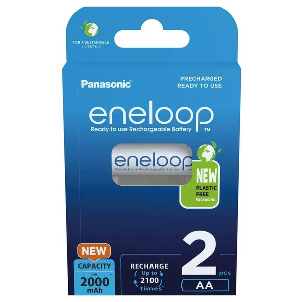 Akumulátor nikl-metal-hydridový (NiMH) Panasonic AA (R6) 2000 mAh 2 ks