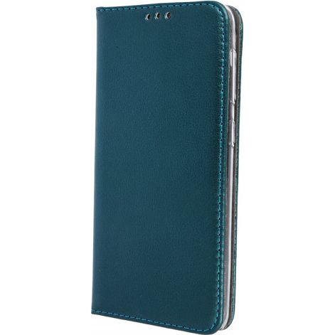 Huawei Y5P Telefon Tok, Könyvtok, Notesz Tok, Oldalra Nyíló Tok, Mágnesesen Záródó, Zöld, Smart Magnetic (75039)