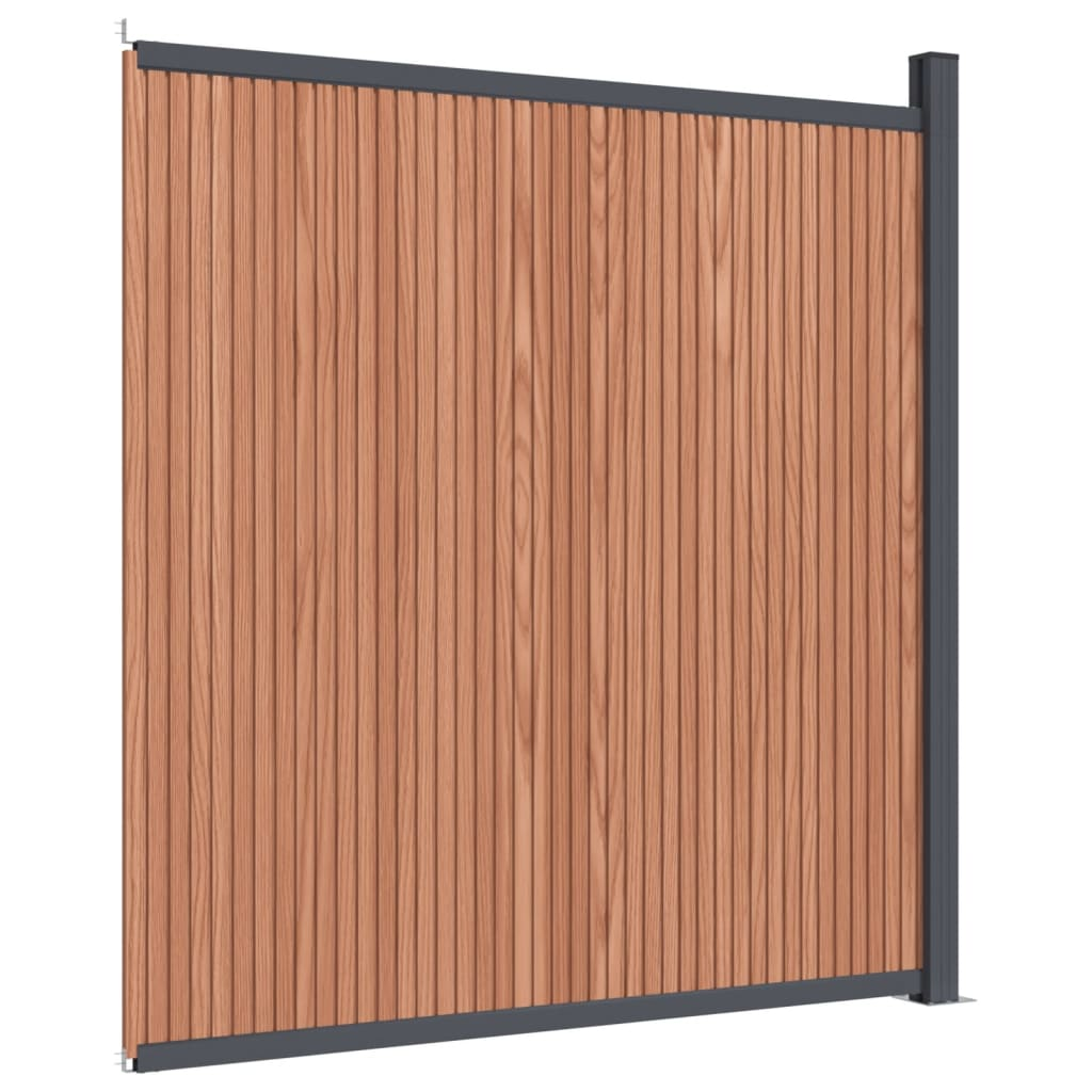 barna WPC kerítéspanel 173 x 186 cm (4003982)
