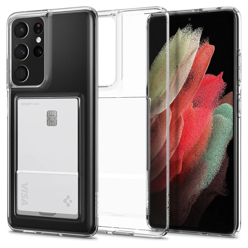 Spigen Crystal Slot Samsung Galaxy S21 Ultra 5G tok átlátszó (ACS02581) (ACS02581)