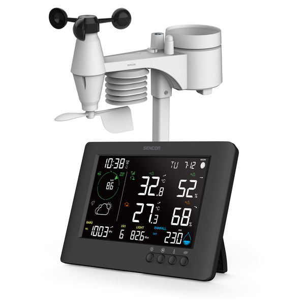 Sencor SWS 10500 WIFI Meteorológiai állomás - Fekete