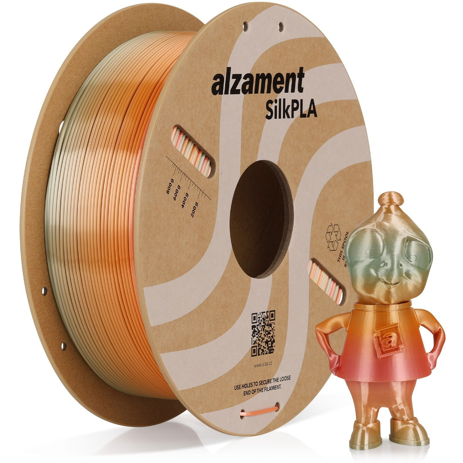 Alzament PLA Silk Rainbow 1 kg Flame Mountain (ALZMNTSR02)