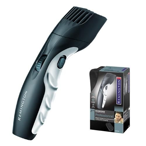 Тример за брада Remington MB320C, Акумулатор, 1.5 - 18 мм, 1 аксесоари, 9 степени, Самонаточваща, Черна/Сива