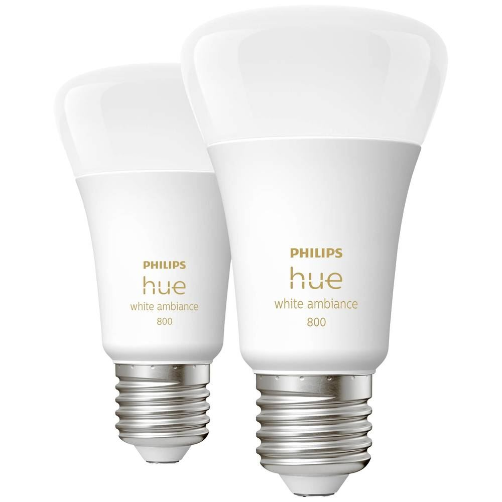 Philips Lighting Hue LED fényforrás White Ambiance E27 Melegfehér 2db (871951432824200) (871951432824200)