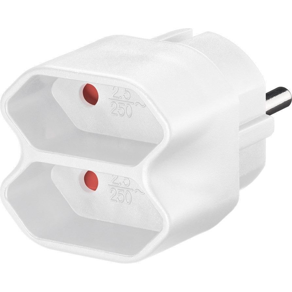 Zásuvka Elektrický rozbočovač Goobay bílá