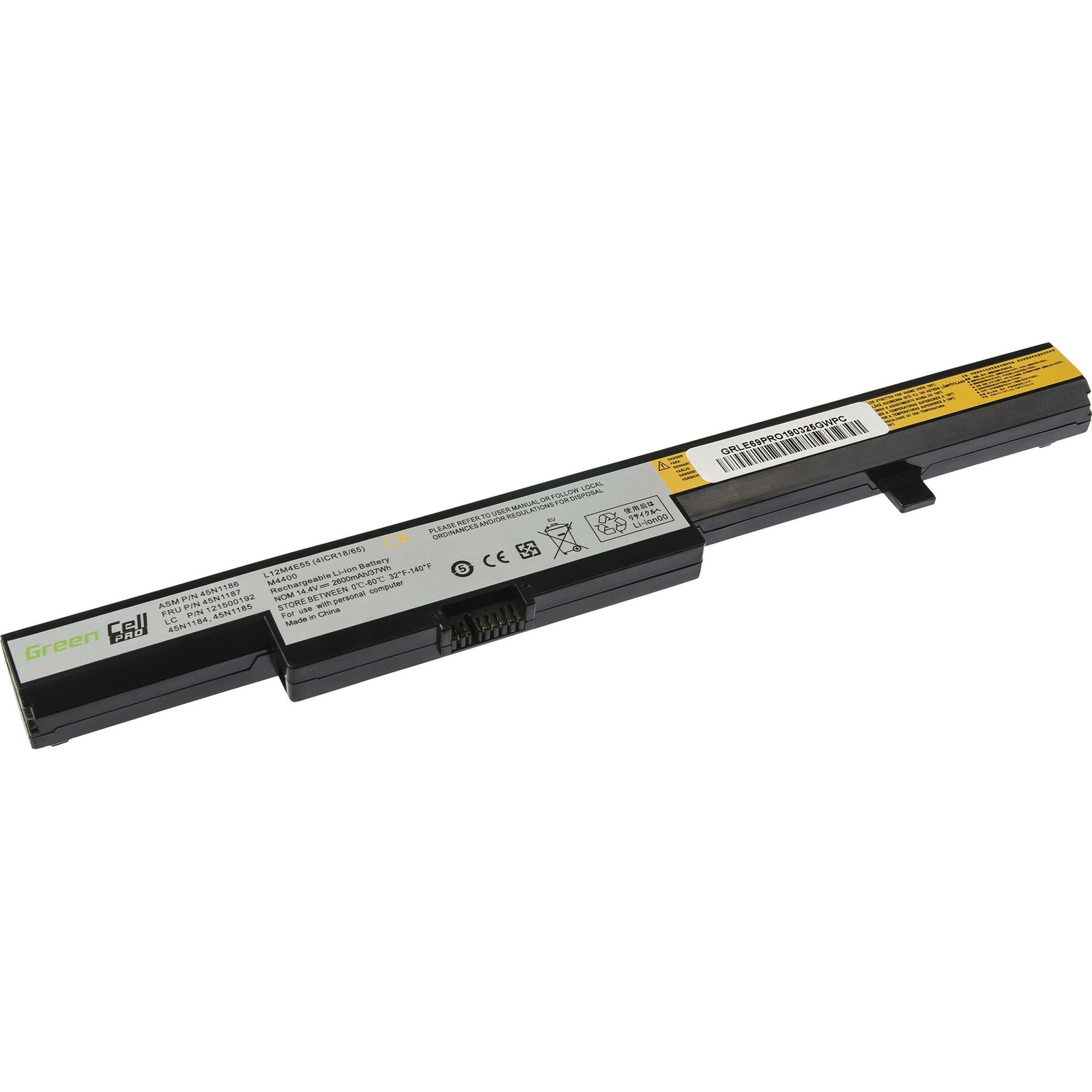 Green Cell LE69 PRO L13L4A01 L13M4A01 L13S4A01 notebook akkumulátor fekete (LE69PRO)