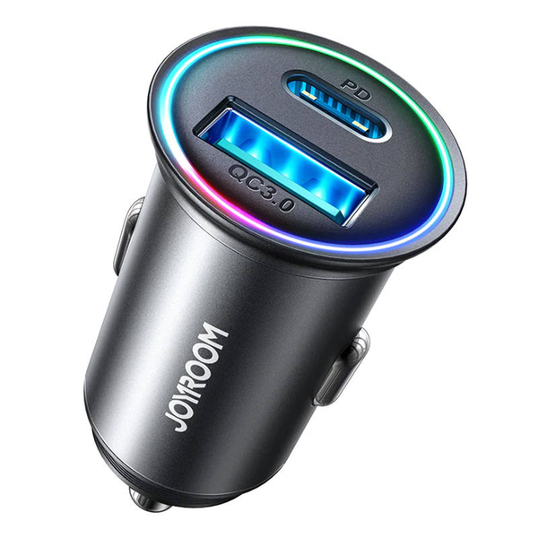 JoyRoom JR-CCN04 USB-C / USB-A Autós töltő - Fekete (60W)