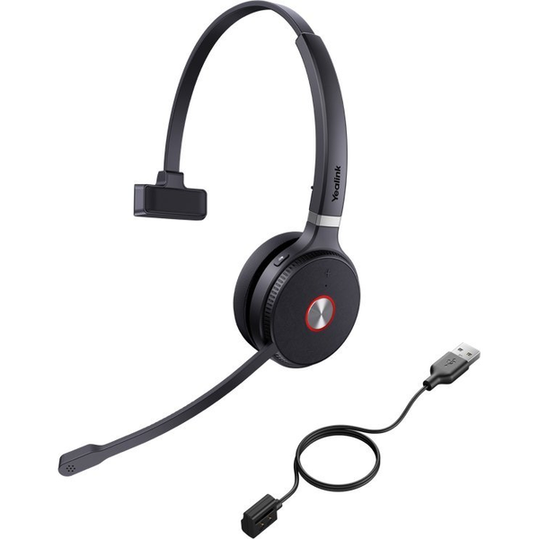 Yealink WHM621 Căști Fără fir Bandă de fixare pe cap Birou/Call center Negru