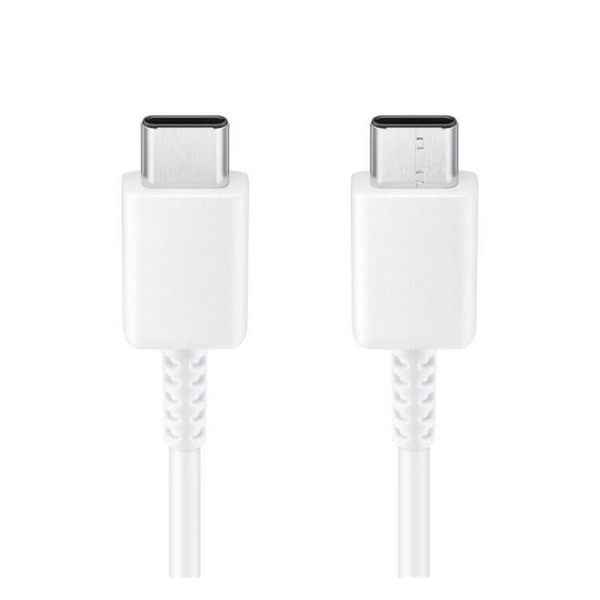 SAMSUNG adatkábel és töltő (Type-C - Type-C, 3A, 25W, gyorstöltés támogatás, 180cm) FEHÉR (EP-DW767JWE)