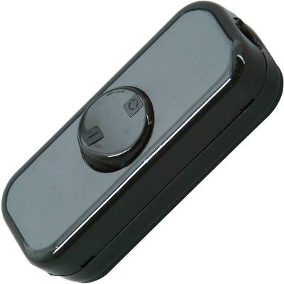 Kopp 193605002 Zsinórkapcsoló Fekete 1 x KI/BE 10 A 1 db (193605002)