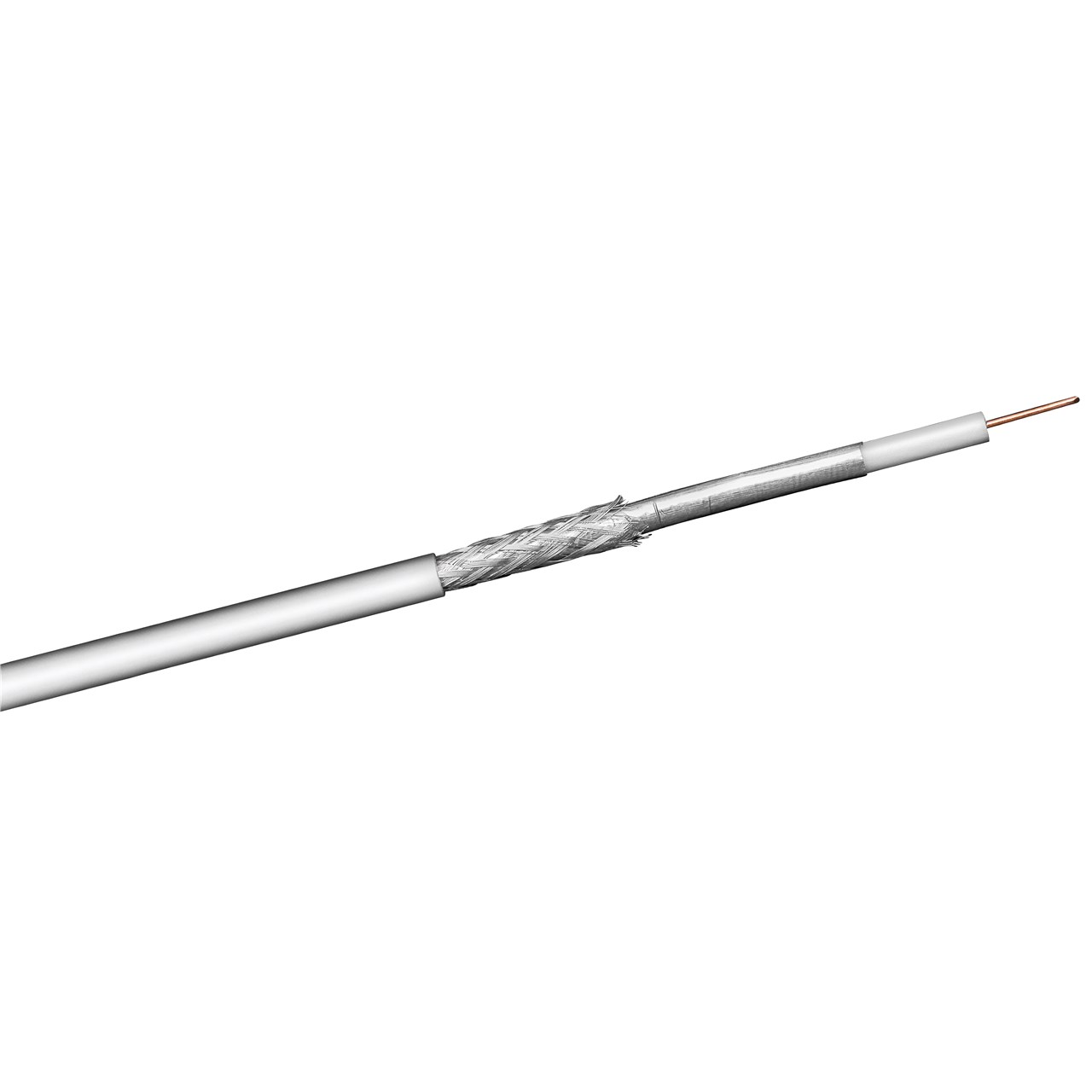 Goobay 51510 Koax antenna kábel 25m - Fehér (51510)