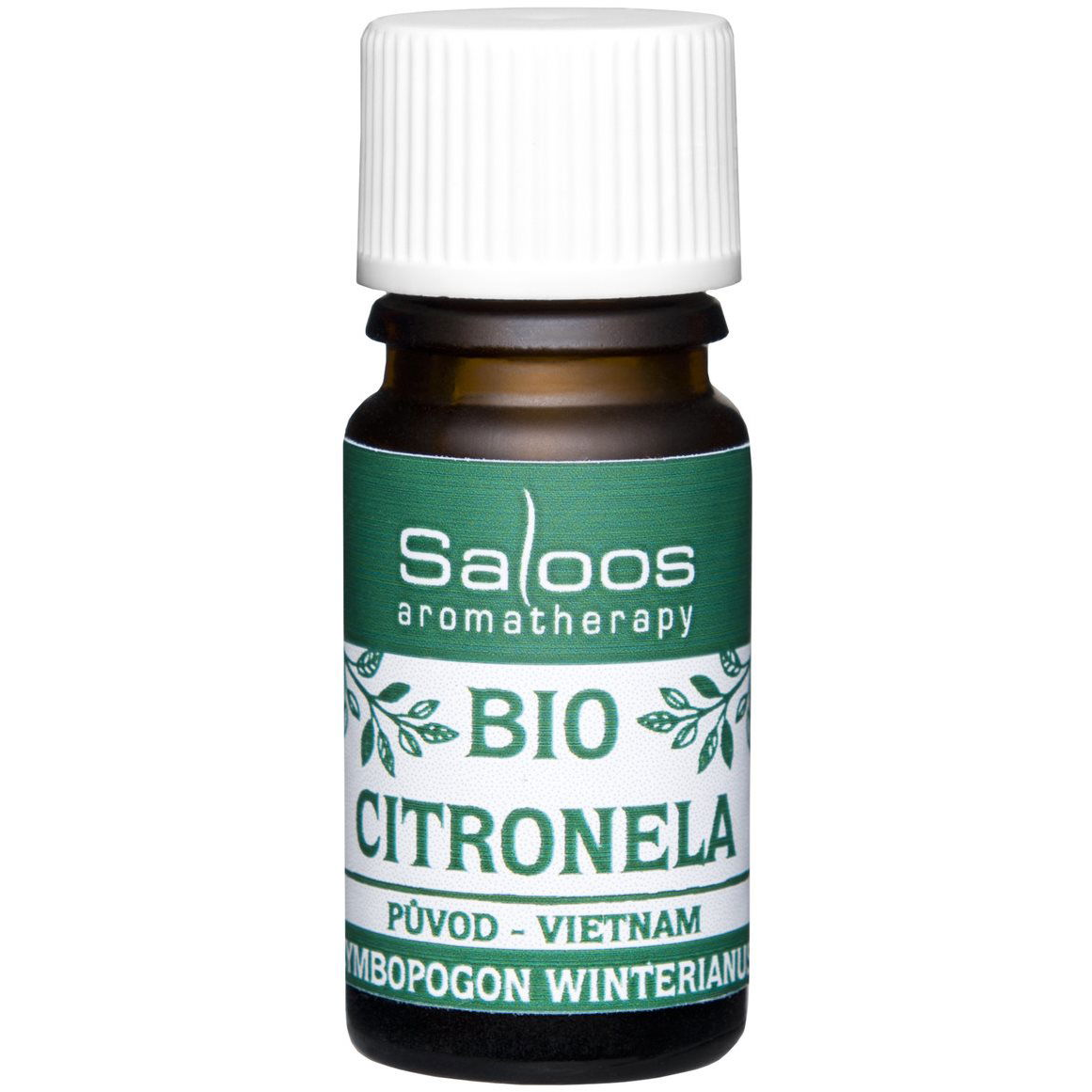 Saloos 100% BIO természetes illóolaj - Citromfű 5 ml (8594031322825)