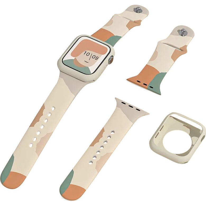 Hurtel Moro Apple Watch Csereszíj Terepmintás Szilikon 42-49mm (9145576238103)