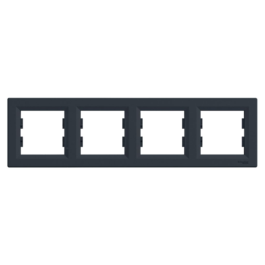 Schneider ASFORA Négyes keret vízszintes antracit (EPH5800471) (EPH5800471)