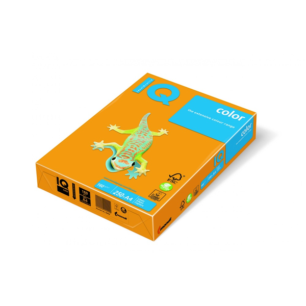 Mondi Másolópapír, színes, A4, 160g.  Color OR43 250ív/csomag, narancs