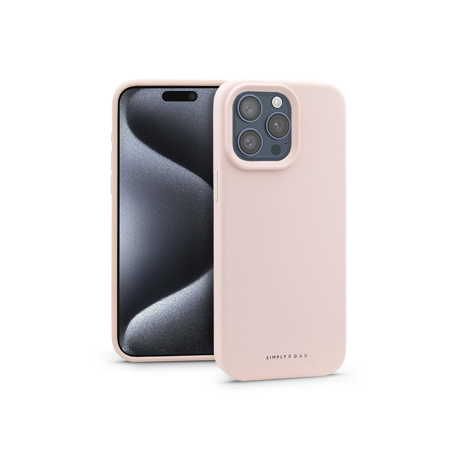 Apple iPhone 15 Pro Max szilikon hátlap - Roar Cloud Skin - pink (KC0876)
