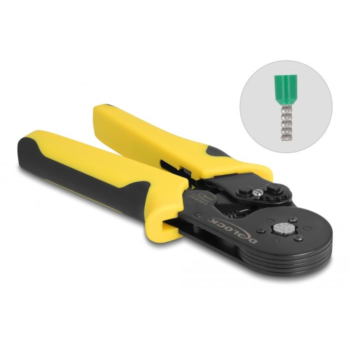 Delock krimpelő fogó hatszögletű sárga-fekete (90561) (DL90561)