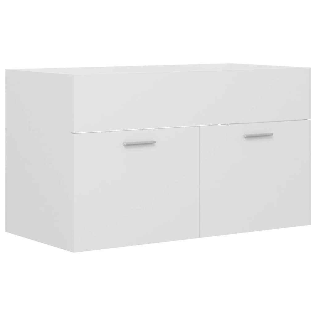 fehér forgácslap mosdószekrény 80 x 38,5 x 46 cm (804656)